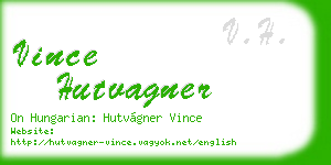 vince hutvagner business card